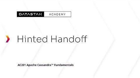 AC201 13 Hinted Handoff