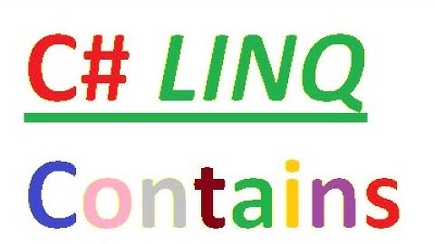 C# linq contains try out on list