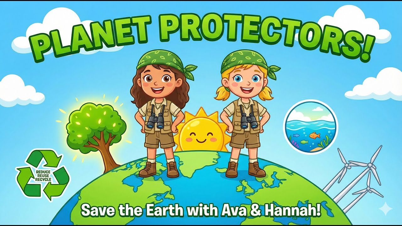 🌍 Planet Protectors: Learn How to Save the Earth with Ava & Hannah! | Kids' Environmental Education