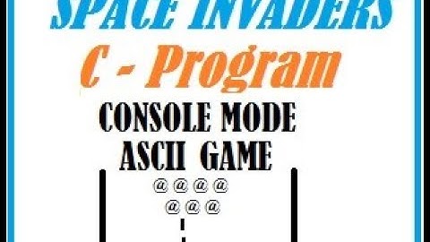 C Programming simple Space Invaders Game Switch case 2D arrays, basic coding