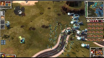 C&C Red Alert 3 - Remix - 1 + 2 Hard AI vs. 3 Brutal AI - Dalian Bay