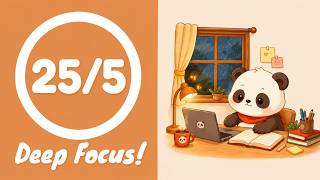🐼 Study with Mr. Panda | Deep Focus🌿|No Noise| |PandaDoro|