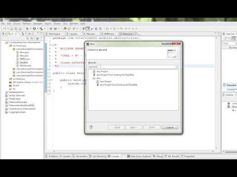 CTRL N OPEN NEW WIZARD ECLIPSE SHORTCUT   DEMO