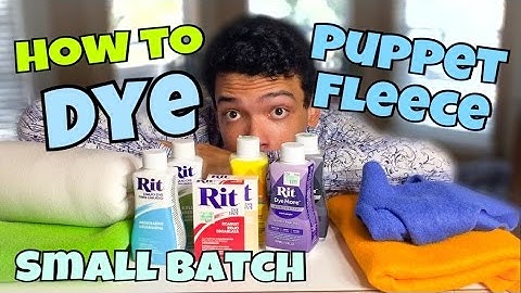 How to Dye Puppet (Antron) Fleece: Small Batch