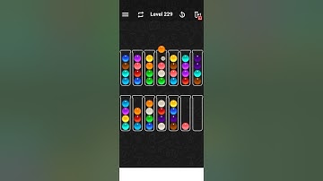 ball sort color puzzle game level 229 | ball sort puzzle level 229