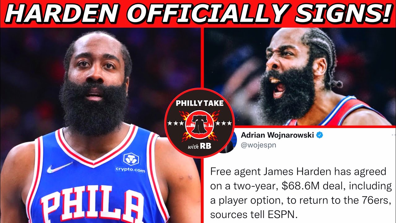 BREAKING NEWS James Harden Signs 2Year Deal With Sixers Contract