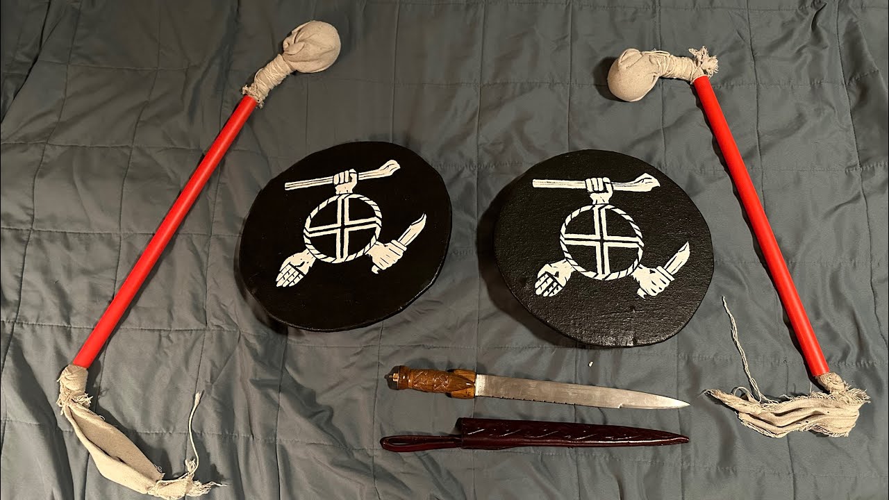 Recent weapons builds…children’s Targes, dirk, and Apache War Club trainers. 