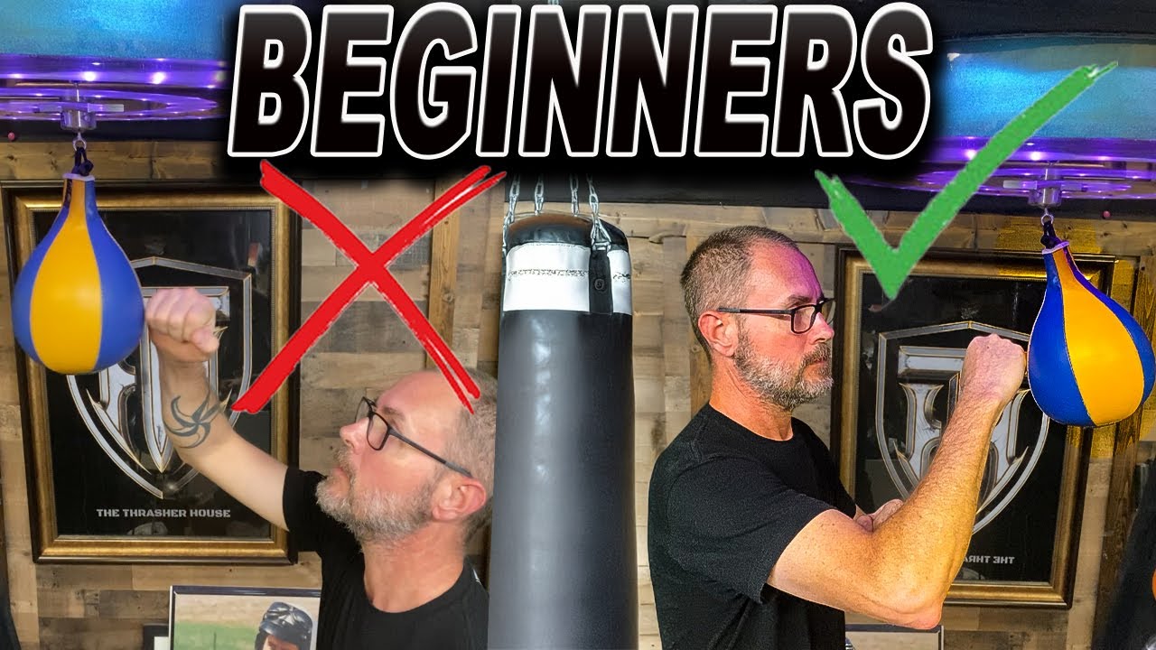 На какой высоте должна быть боксерская груша для начинающих.