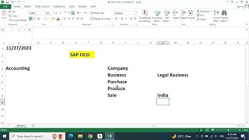 SAP FICO Batch 4: Overview Session 01