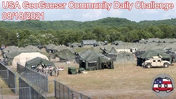 USA GeoGuessr Community Daily Challenge: August 18th, 2021