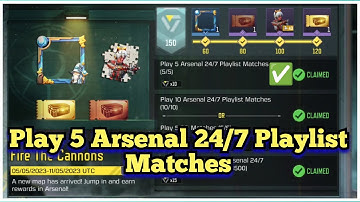 Call Of Duty Mobile Play 5 Arsenal 24/7 Playlist Matches Task Complete