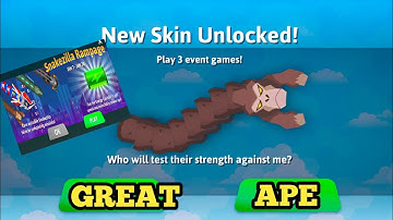 Snake.io - New Great Ape Skin Unlocked! New Snakezilla Rampage Event Gameplay #snakeio #ariyansnax