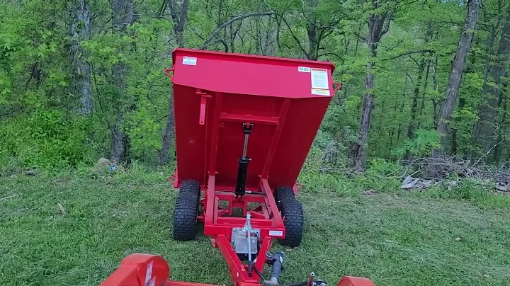 RK by king kutter dump trailer on the kubota bx2670
