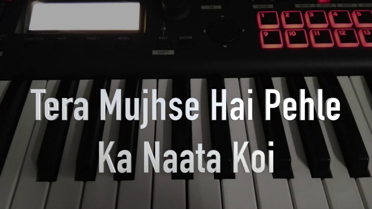Tera Mujhse Hai Pehle Ka Naata Koi Instrumental Cover