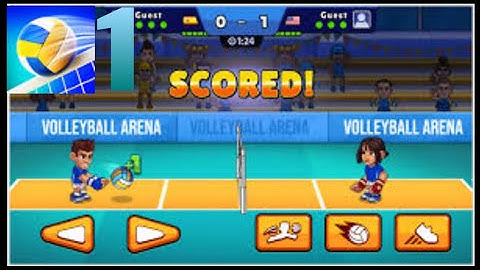 Volleyball Arena - Gameplay Walkthrough part 1 (iOS,Android)