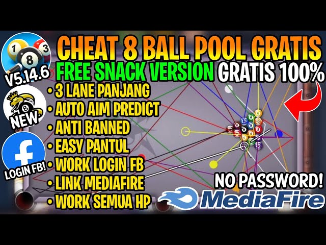 8 Ball Pool Mod APK Garis Panjang 5.14 (Garis Panjang Dan Coin)