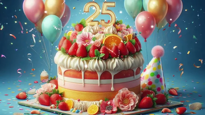 Happy 25th Birthday: A Sweet Song, Cake, and Heartfelt Wishes