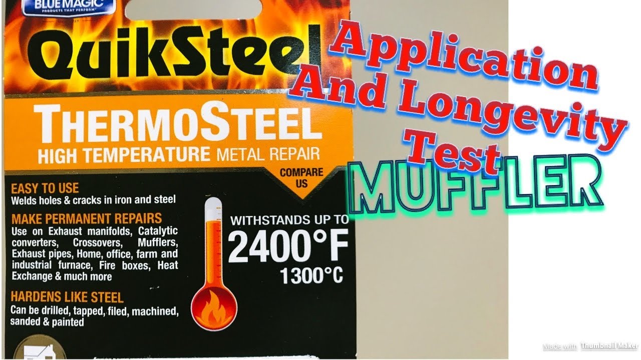 2014 Eqinox Exhaust Repair with Thermosteel by Quiksteel YouTube