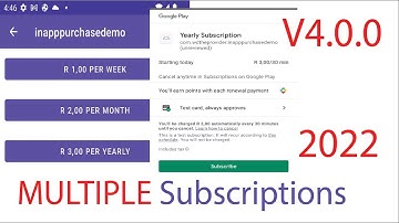 In app purchases Multiple Subscriptions  2022  - Part 2 Setup Testing and Upload apk to Google play