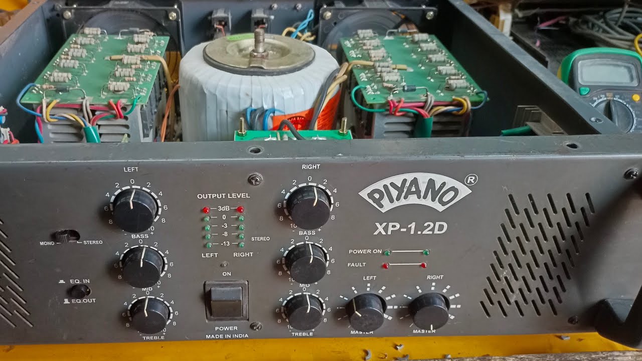 PIYANO XP1.2D Amplifier Repair Chalu Hai Par Aavaj Nahi Aa Rahi Kya