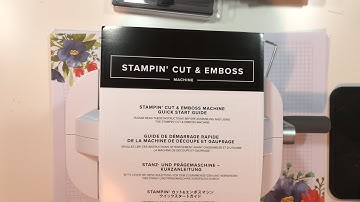 Stamps-N-Lingers. First Look - and how to use the new Stampin Up Stampin’ Cut and Emboss Machine!!