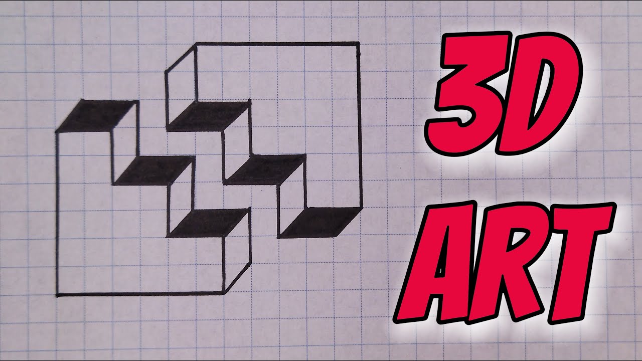 Geometric pattern|3d drawing ART|easy Tutorial - YouTube