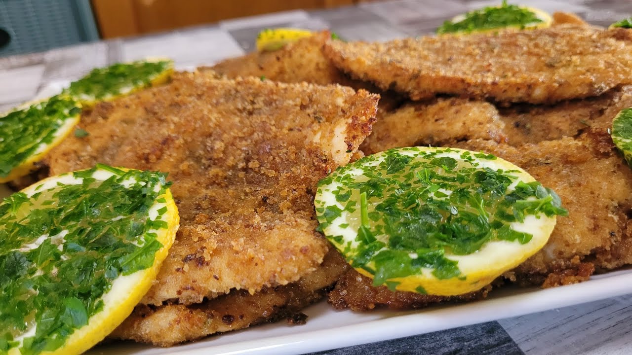 Petti di pollo deliziosi al limone ricoperti da una croccante panatura e cotti al forno 😉👌 