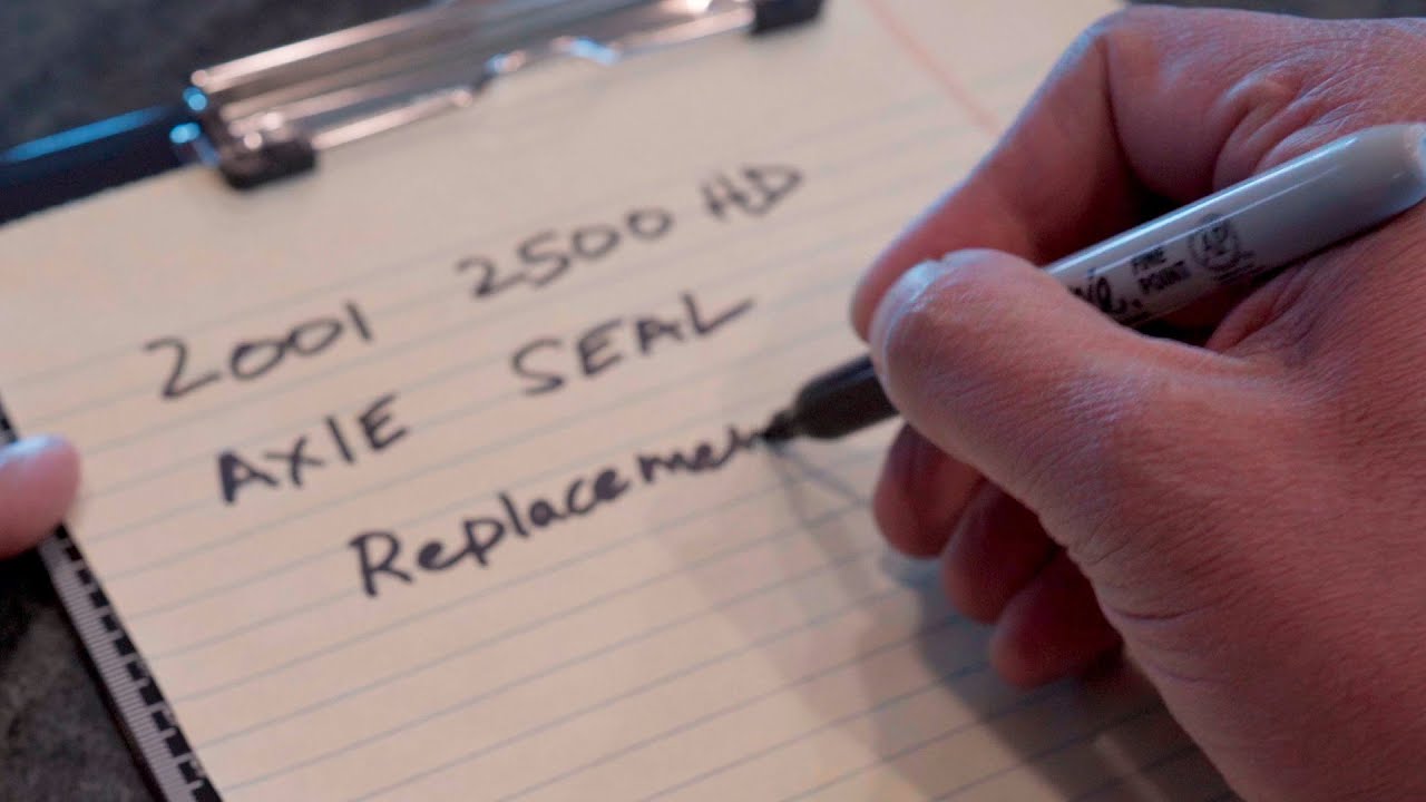 Rear Axle Seal Replacement 2001 Chevy Silverado 2500 HD YouTube