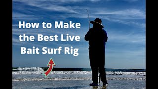 How to Make the Best Live Bait Surf Rig! How to Make the Fishing Mortician Rig.  #1 Surf Fishing Rig