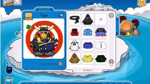 My New Penguin Tiger On iCp (With All Items On CP)