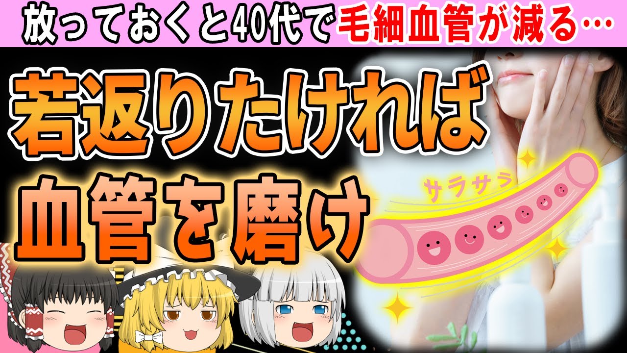 【ゆっくり解説】見た目が若い人はココが違う！血管が若返ると見た目はどうなる？