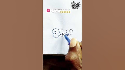 stylish name | Trisha | sk cursive art | how to make a stylish name | stylish signature
