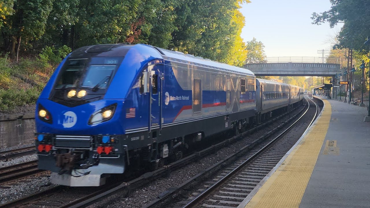 Afternoon Metro North & Amtrak Hudson Line Action @ Irvington Railroad Station