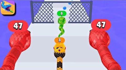 Satisfying Mobile Gaming Snake Run Race Top Free Tiktok Gameplay Walkthrough Level (7-10)