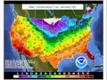 Warm Air Moves into the West, Cold Into the Plains, Jan 6th Through Jan 10th, 2015(No audio)