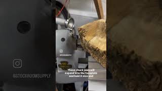 Faceplate rings are super handy! #woodturning #woodlathe