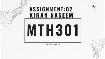 mth301 assignment 2 solution spring 2024|mth301 assignment 2 solution by kiran Naseem