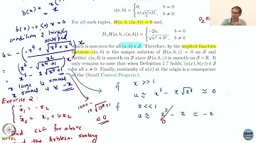 Lec32: Control Lyapunov functions-Part 4 #CH27SP #swayamprabha