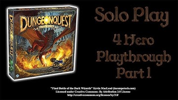 DungeonQuest Revised Edition - Solo Play Part 1