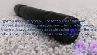 The Purple 405nm Ebay Laser Pointer Review