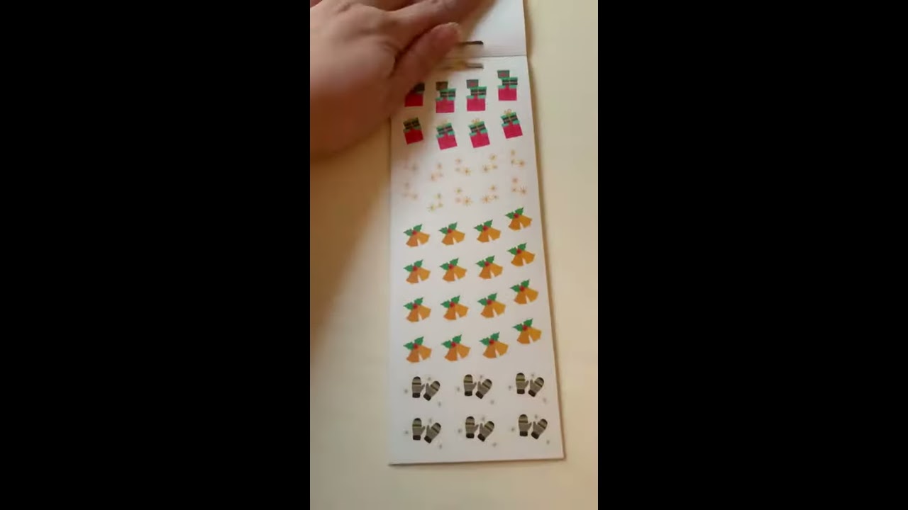 Mambi Happy Planner Merry & Bright 2019 stickers flip through