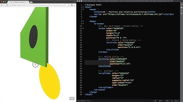 Position And Relative Positioning (A-Frame Tutorial - WebVR)