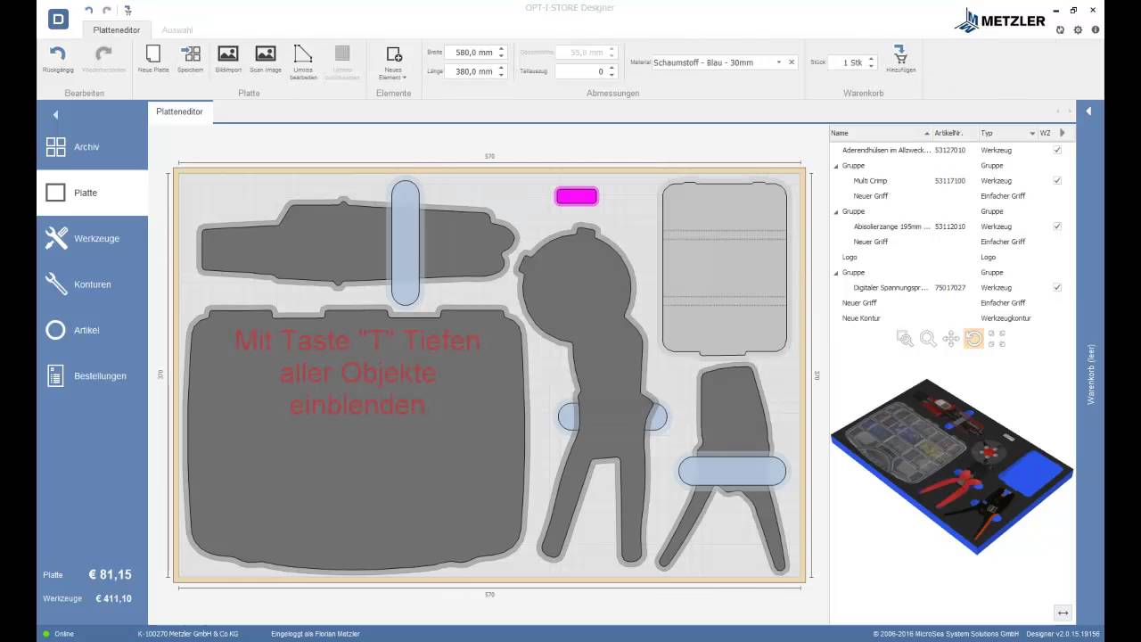 Update OPT I STORE Designer September 2016