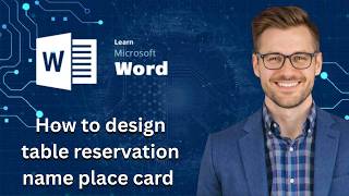 How to design table reservation name place card in MS Word (Latest Update)