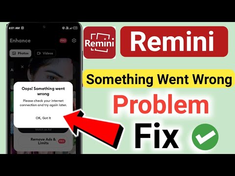 Fix Remini Something Went Wrong Problem | Remini Not Working Problem ...
