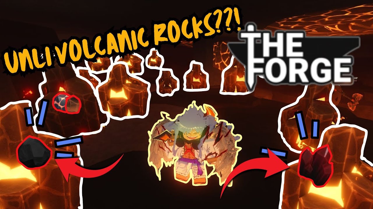 MINING all VOLCANIC ROCKS in the SERVER! - The Forge - YouTube