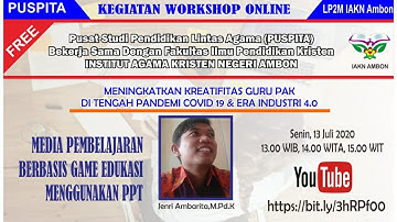 Media Pembelajaran Interaktif Berbasis Game Edukasi dengan PPT