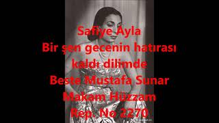Safiye Ayla   Bir şen gecenin hatırası kaldı dilimde (arapgirlisaffet)