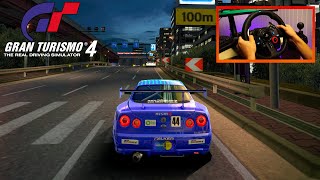 Gran Turismo 4 ON PC WITH A WHEEL! Logitech G29, PCSX2 4K60