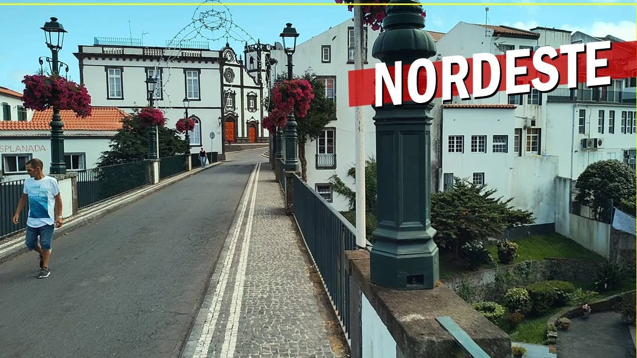 Azores 🇵🇹 Walk - Beautiful Bridge Town: Nordeste, São Miguel